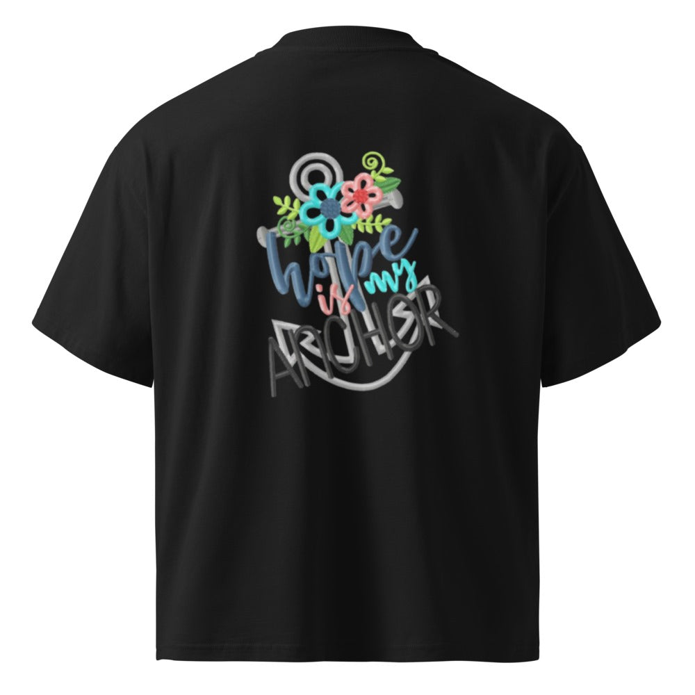 Hope is my anchor Black T-shirt